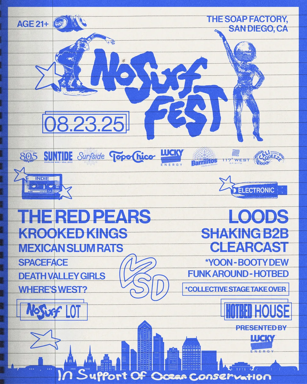 NoSurf Fest 08.23.25 at The Soap Factory flyer