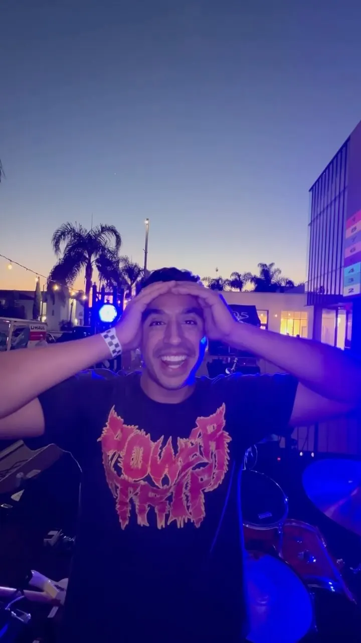 A fan losing it at night