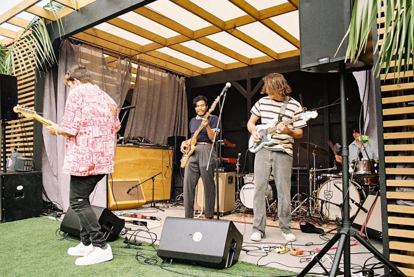 A band playing at the first Local Lineup